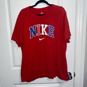 Red Nike Tee Shirt size XL